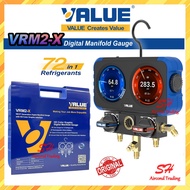 Value Digital Manifold Gauge VRM2-X HD Color Graphic Manifold Gauge for aircond gas meter digital
