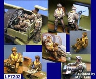 1/72 Scale Die-Cast Resin WWII B-17 Flying Fortress Heavy Bomber Unit (10 People) Model Kit Unpain