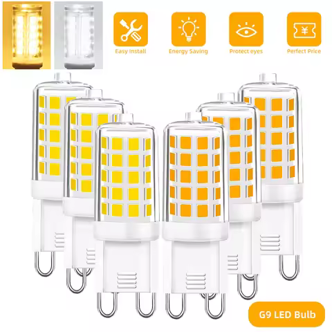 1-10Pcs 4W G9 LED Light Bulbs Dimmable G9 Base Bulbs for Chandeliers Replace 40W Halogen Lamp 120V 2