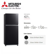 Mitsubishi 2-door Top Freezer Fridge MR-FX47EN | Refrigerator | Peti Sejuk