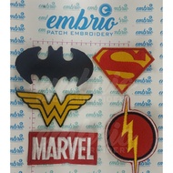HR-031 MARVEL SUPERHERO LOGO EMBROIDERY PATCH DC COMICS LOGO EMBROIDERY EMBLEM hero - 6-9cm - EMBRIO