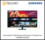 Samsung 43" UHD Monitor with Smart TV Experience LS43BM702UEXXS