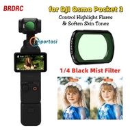BRDRC 1/4 Black Mist Lens Filter Dji Osmo Pocket 3 Soften Skin Tones
