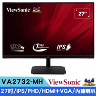 ViewSonic優派 VA2732-MH 27型 IPS FHD護眼電腦螢幕(HDMI+VGA/內建喇叭)