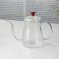 Dheer Colorful Hand-Poured Coffee Pot Set Heat-Resistant Glass Sharing V60 Vertical Stripe Coffee Fi