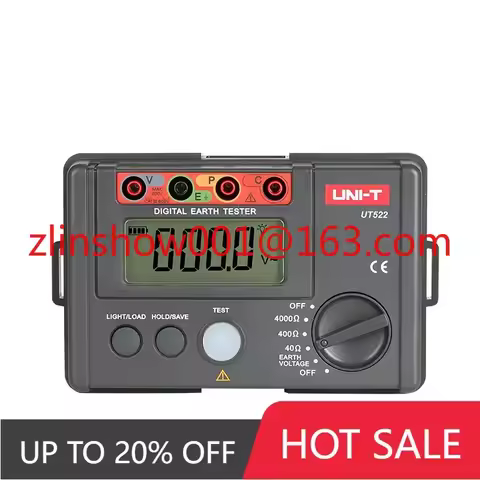 UNI-T UT522 Grounding Resistance Tester Digital Earth Tester