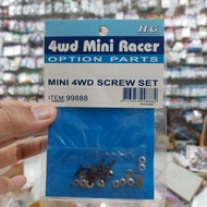 HG MINI RACER OPTION PART - SCREW SET 4WD