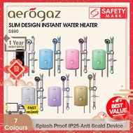 Aerogaz S890 Slim Design Instant Water Heater, 7 Colours