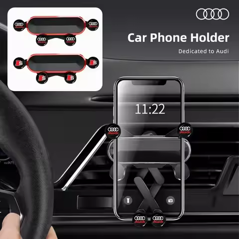 Car Mobile Phone Holder Clip Mount GPS Navigation Bracket Accessories For Audi Sline TT A1 A2 A3 A4 