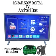 LG LED TV DIGITAL 24 Inch 24TL520V-PT Monitor TV Android Box diskon