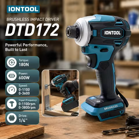 IONTOOL Portable DTD172 Cordless Impact Driver 600W For Deck Installation Workshop Fastening Househo