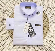 Kemeja Polos Pria Lengan Panjang warna Softblue Katun Premium Size M-XXXL