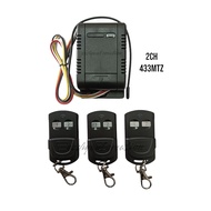 Autogate 2CH 1/2 Silver Button Remote Control 433mtz ( REMOTE CONTROL / RECEIVER )