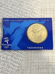 2000年悉尼奧運會跆拳道 5澳元 紀念幣 Sydney 2000 Olympic Coin Collection Taekwondo