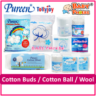 Pureen Baby Cotton Buds / Cotton Ball Tollyjoy Cotton Balls Cotton Buds Kapas