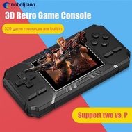 NOBELJIAOO Retro Handheld Game Console 8-Bit 3.0 Inch Color LCD Game Player Built-in 520 Games Porta