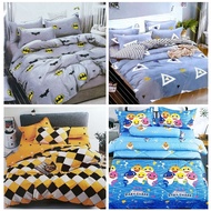 Cadar Selimut 5 In 1/ Comforter Queen Fitted Bedsheet / Cotton with Comforter