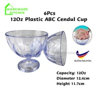 12Oz Plastic ABC Cup Plastic Dessert Cup Cendol Cup Cawan Plastik Cawan Ais Krim Cawan ABC Mangkuk A