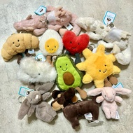 Include | Jellycat Key Ring Coffee Bean Baguette West Highland Cinnamon Roll Croissant Tennis Baseba