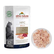 Almo Nature Pouch Hfc Jelly Tuna, Chicken Fillet & Ham For Cat 55g
