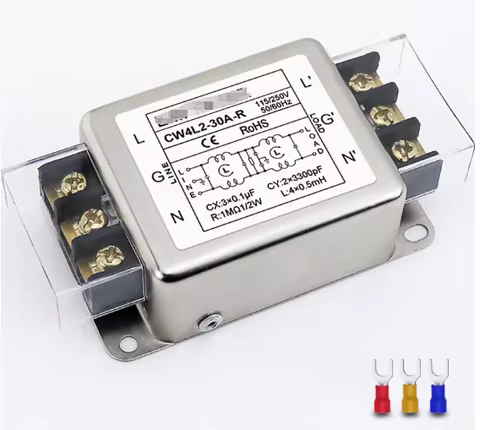 CW4L2-30A-R anti-interference AC 220V power filter EMI circuit audio purifier CW4L2