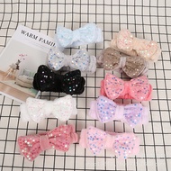 flower hair clip hair clip for women Bow Hair Band Sequins Korean Cute Girl Home Face Wash Makeup Ha
