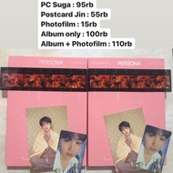 Album Bts Persona (ver 4) Photocard Suga / Postcard Jin