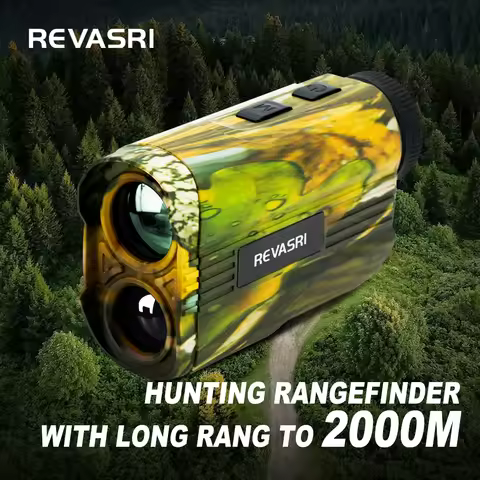 REVASRI 2000M Multifunction Rangefinder, 6x Magnification, Straight-Line and VD/HD Measurement Modes