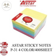 ASTAR STICKY NOTES 4 COLOUR 400PCS ( P31)