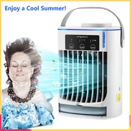 Portable Air Cooler Refrigeration Desktop Cooling Fan Water Cooling Sprayer Fan USB Ultrasonic Air Conditioning Quiet 3 Modes for Living Room Bedroom