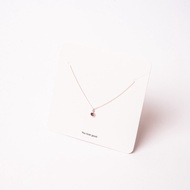 BIRTHSTONE NECKLACE (OCTOBER - ROSE QUARTZ)