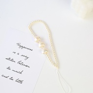 Raimondo Strap HP DIY Dekorasi Tas Headset Aksesori Rantai Ponsel Manik-manik Hati Pendek Kreatif Un