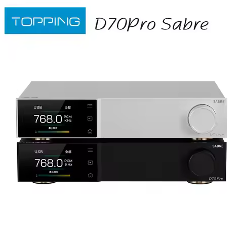 TOPPING D70 PRO SABRE DAC ES9039SPRO XU316 Bluetooth 5.1 LDAC Aptx-Adaptive HiFi Decoder with Remote