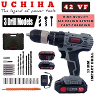 UCHIHA THE LEGEND OF POWER TOOLS Uchiha Hyuga Cordless Drill Baterai Rechargeable Li-Ion Fullset