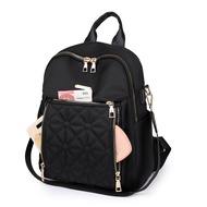 Aopuly Women Korean Fashion Backpack Large Capacity Diamond Checker Nylon School Bag