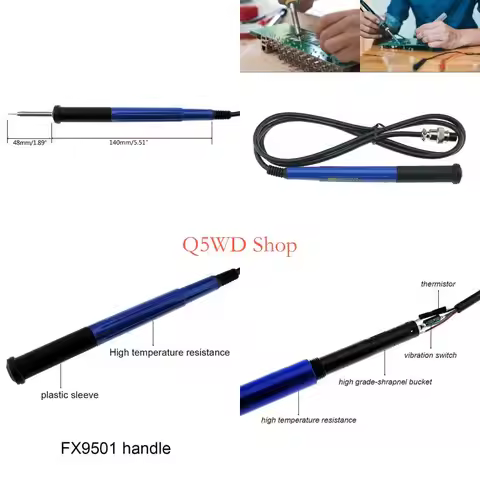 Q5WD T12 Soldering Handle for KSGER T12 STM32 Soldering Iron Welding Station Handle Good Insulation 