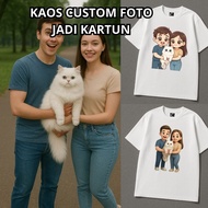 LOOQY - CUSTOM T-SHIRT WITH 3D 2D CUTE CHIBI CARTOON PICTURES