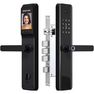 Smart Door Lock Kunci Pintu Rumah Fingerprint Password Key Card