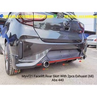 PERODUA MYVI 2022 DRIVE 68 DRIVE 68 ABS BODYKIT SKIRTING WITH PAINT