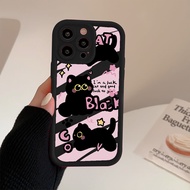 YX67 COVER CASE CASING BLACK CAT CUTE COMPATIBLE FOR REALME 5 5i 5S C3 10 11 C11 C12 C15 C17 C20 C20
