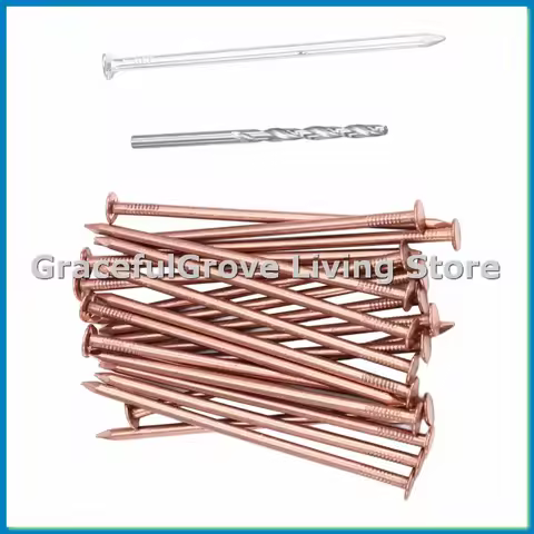 25 Pcs Copper Nails to Killing Trees,3.5 Inch Pure Copper Nails Bulk,Stump Removal Spikes Hardware N