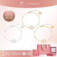 [ BUY 2 GET RM100 OFF + FREE GIFT ] CELOVIS Unbreakable You Cubic Zirconia Bracelet (Gold/ Rose Gold