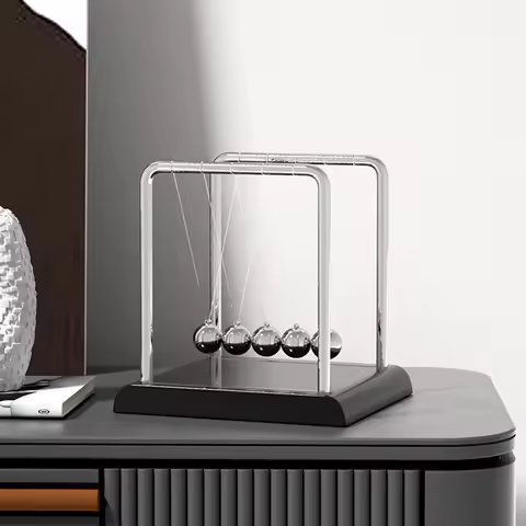 1PC Newton Pendulum Ball Perpetual Motion Machine Magnetic Levitation Small Decoration For Study Off