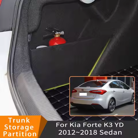 Auto Accessories For Kia Forte K3 YD 2012~2018 2013 Car Upgrade Organizer Trunk Side Partition Trunk