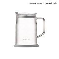 LocknLock แก้วน้ำมีหูพร้อมฝา Metro Glass Mug