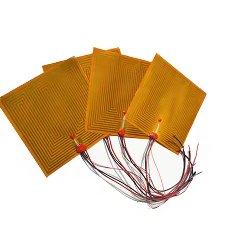 10-210mm 3.4-220v Square Flexiable Eeletric Polyimide Film Heater Heating element for Electrical Wir