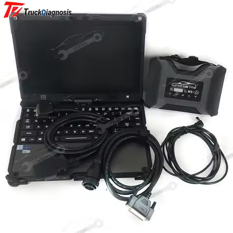 V110Laptop and Super MB pro M6+PRO DOIP Diagnostic Tool for MB Car & Truck MB STAR C6 Full System Di