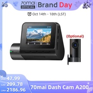 Global 70mai Dash Cam A200 Dual-channel Record 1080P HDR 2'' IPS Screen 24H Parking Monitor 70mai Ca