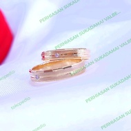 Cincin kawin nikah pasangan couple emas asli 9k 8k 420 375 2 gram 2 g