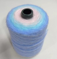 🇲🇾毛线七星毯披肩线星星线6ply 500g Gradient color cake yarn organic pure cotton mixed strands Benang Kait 6股500克